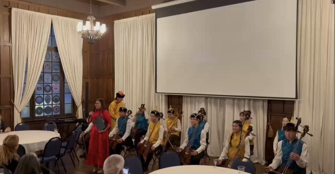 Photograph from the Denver Sister Cities celebration of Mongolia and Colorado.